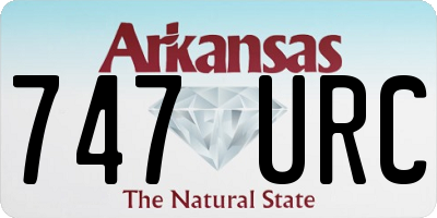 AR license plate 747URC