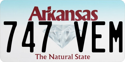 AR license plate 747VEM