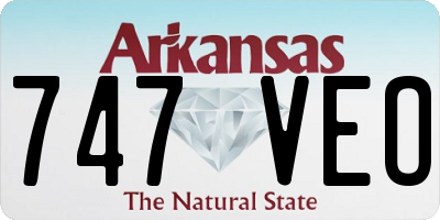 AR license plate 747VEO
