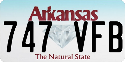 AR license plate 747VFB