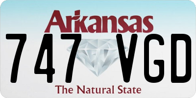 AR license plate 747VGD