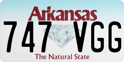 AR license plate 747VGG