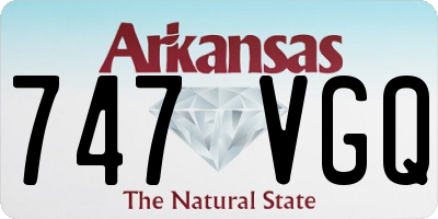 AR license plate 747VGQ