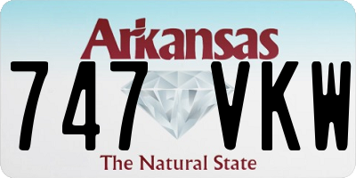 AR license plate 747VKW