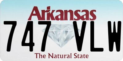 AR license plate 747VLW