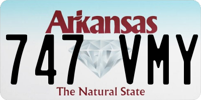AR license plate 747VMY