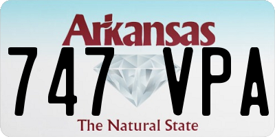 AR license plate 747VPA