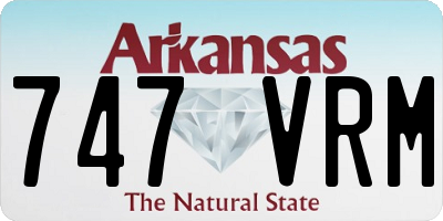 AR license plate 747VRM