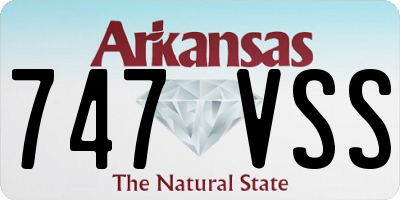 AR license plate 747VSS