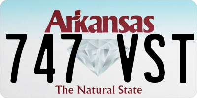 AR license plate 747VST
