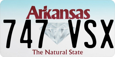AR license plate 747VSX