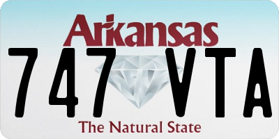 AR license plate 747VTA