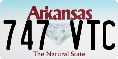 AR license plate 747VTC