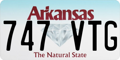 AR license plate 747VTG