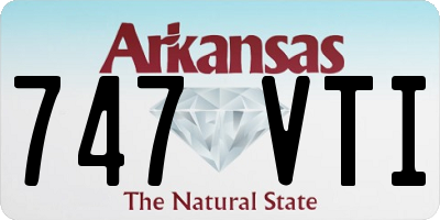 AR license plate 747VTI