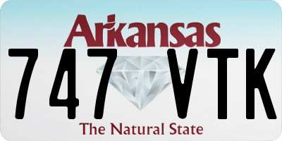 AR license plate 747VTK