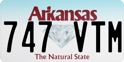 AR license plate 747VTM