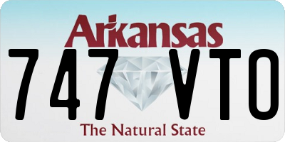 AR license plate 747VTO