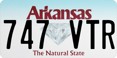 AR license plate 747VTR