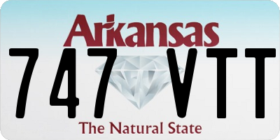 AR license plate 747VTT
