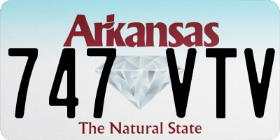 AR license plate 747VTV