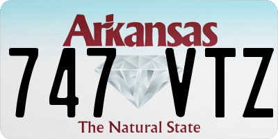 AR license plate 747VTZ