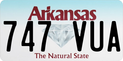 AR license plate 747VUA