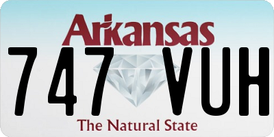 AR license plate 747VUH