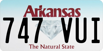 AR license plate 747VUI