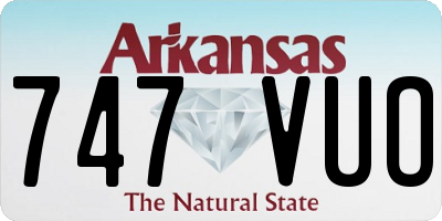 AR license plate 747VUO