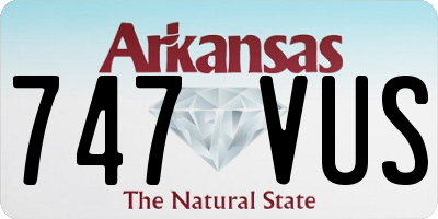AR license plate 747VUS
