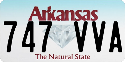 AR license plate 747VVA