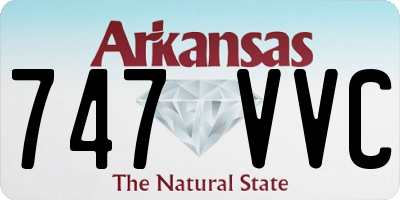 AR license plate 747VVC