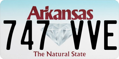 AR license plate 747VVE
