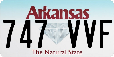 AR license plate 747VVF
