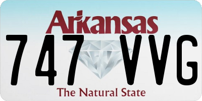AR license plate 747VVG