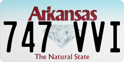 AR license plate 747VVI