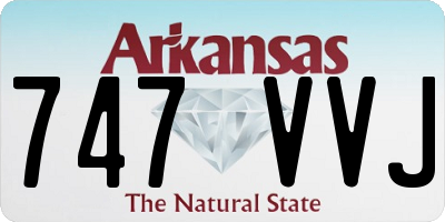 AR license plate 747VVJ