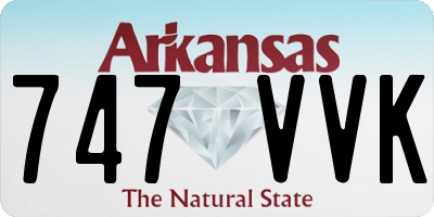 AR license plate 747VVK