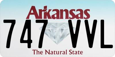 AR license plate 747VVL
