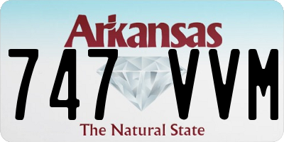 AR license plate 747VVM
