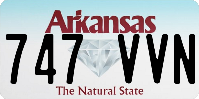 AR license plate 747VVN