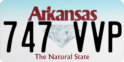 AR license plate 747VVP