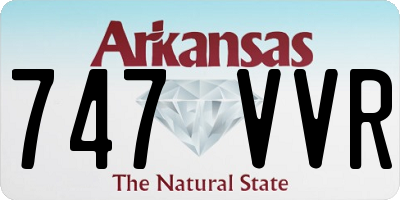 AR license plate 747VVR