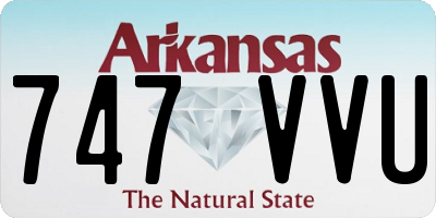 AR license plate 747VVU