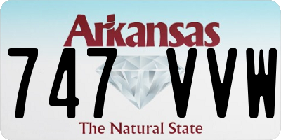 AR license plate 747VVW