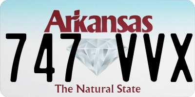 AR license plate 747VVX