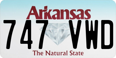 AR license plate 747VWD