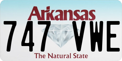 AR license plate 747VWE