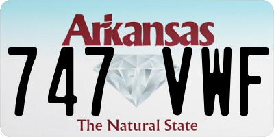AR license plate 747VWF